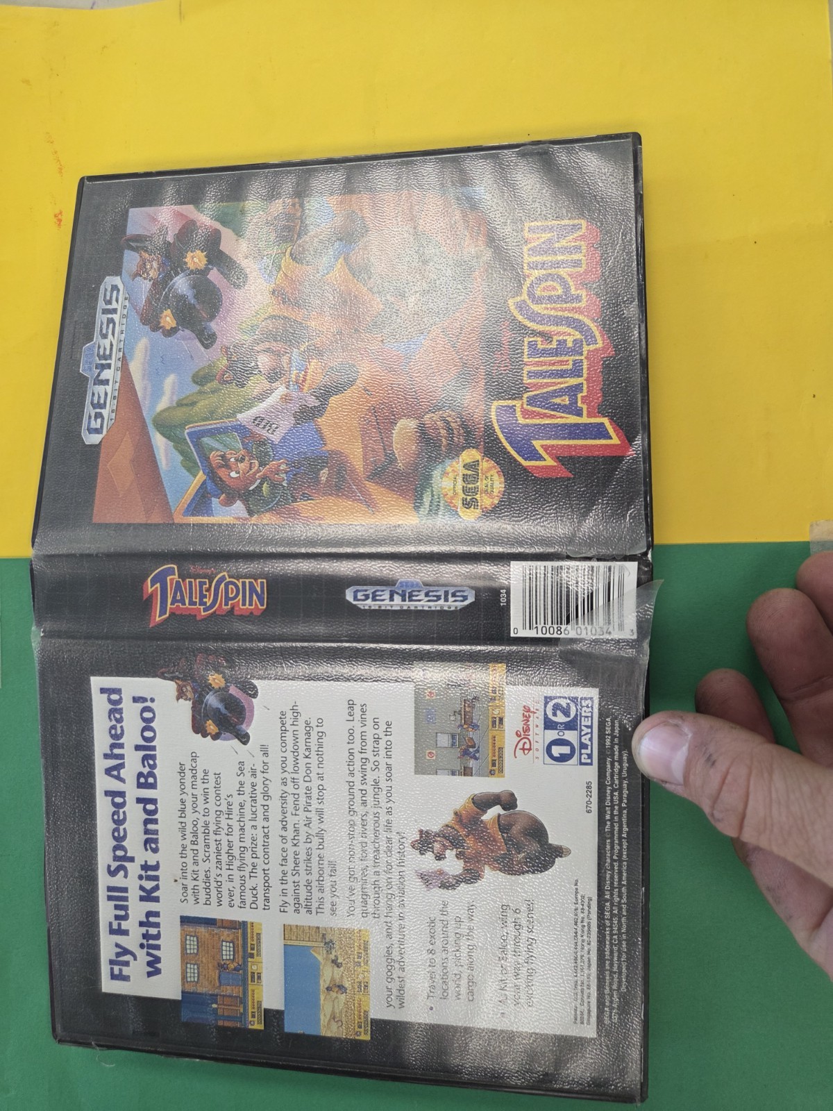 Disney's Talespin (SEGA Genesis) Case ONLY