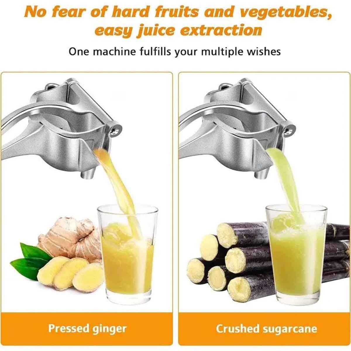 Portable Handheld Aluminum Juicer Fresh Fruit Juice Squeezer