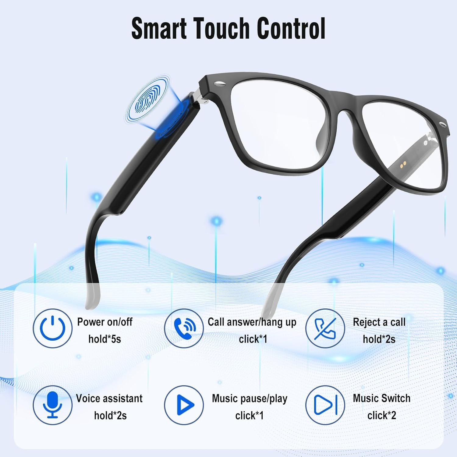 No-Camera Smart Glasses with Advanced Translation & Immersive Audio Features