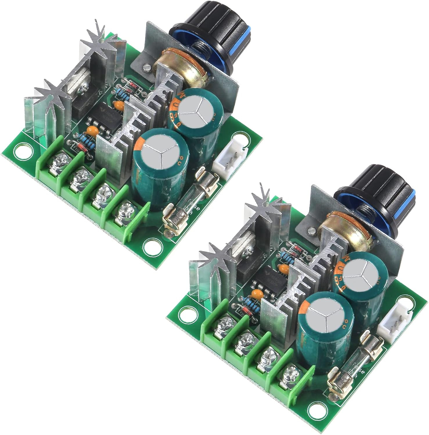 2pcs 12V-40V 10A PWM DC Motor Speed Control Switch Controller Voltage Regulator