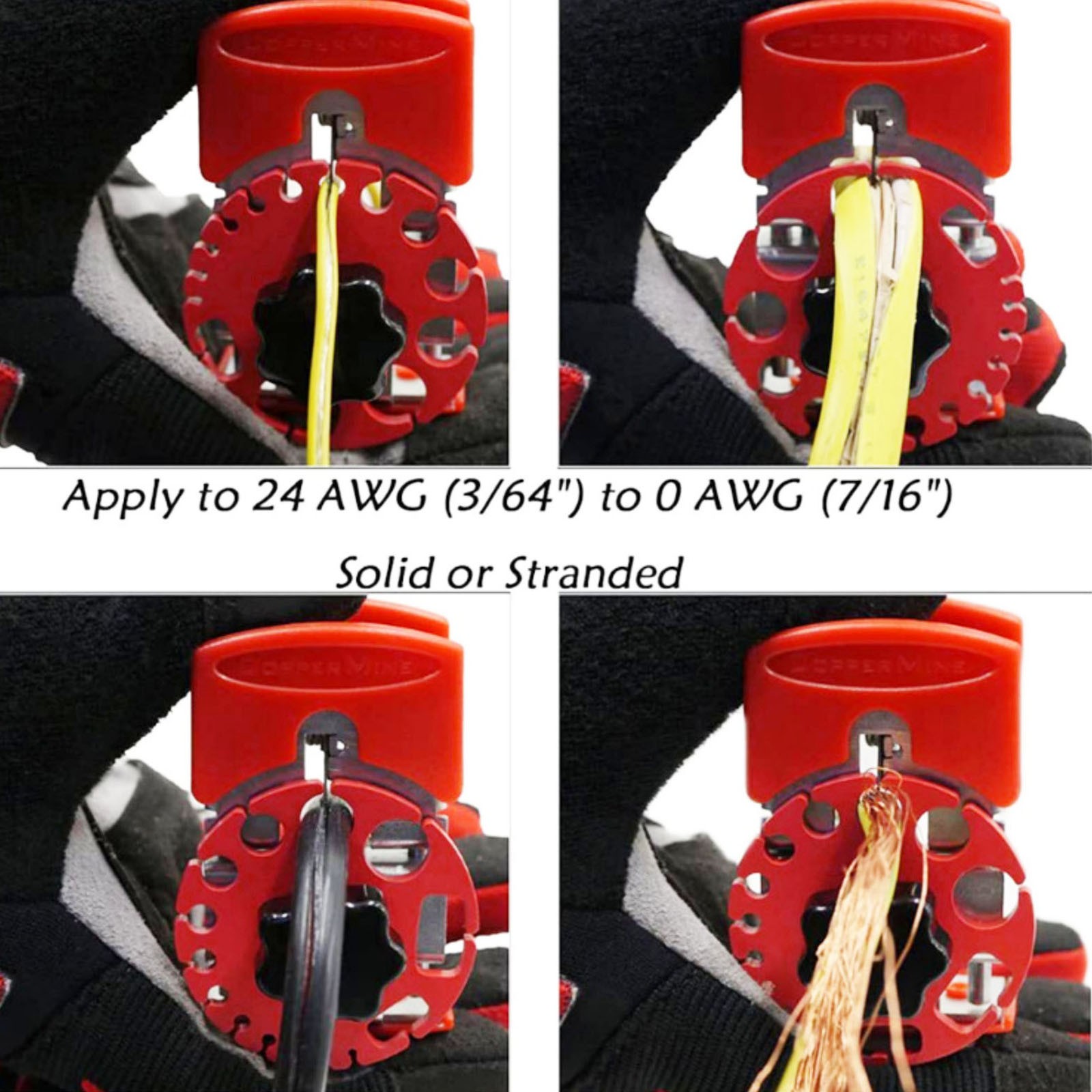 Copper Wire Stripper Machine Portable Tool for Stripping 7/16-Inch Wires Cables