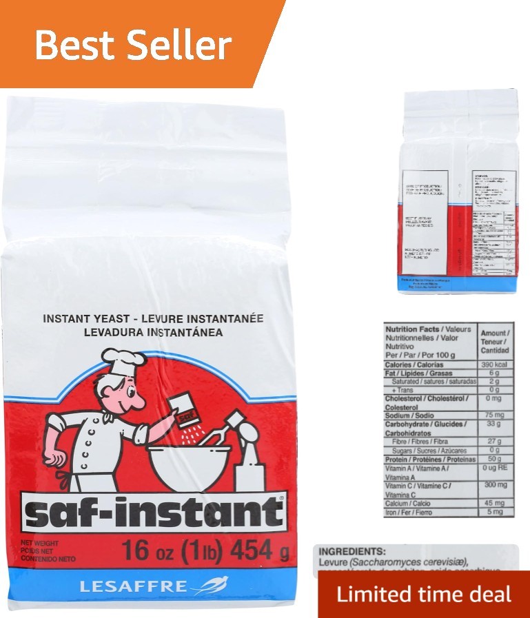 Reliable Instant Yeast - 1 Pound  Powder for Perfect Bread & Pastries