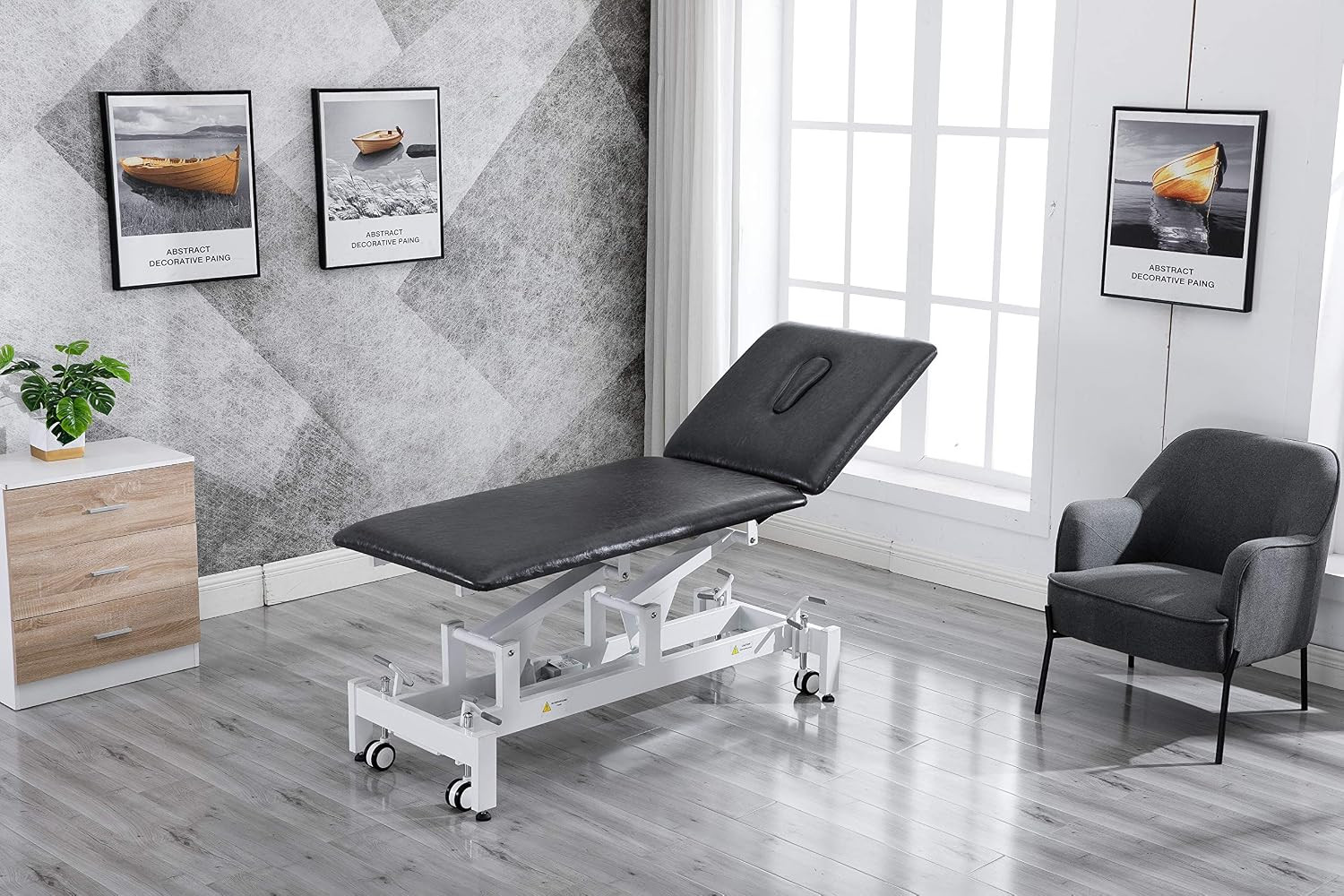 Hi-Lo Adjustable Physical Therapy Table - Comfortable Spa Bed for Massage & Acup