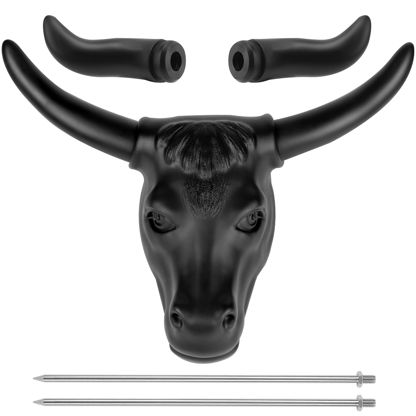 Roping Calf Head Steer Dummy Practice Kit Two Pair of Detachable Horn