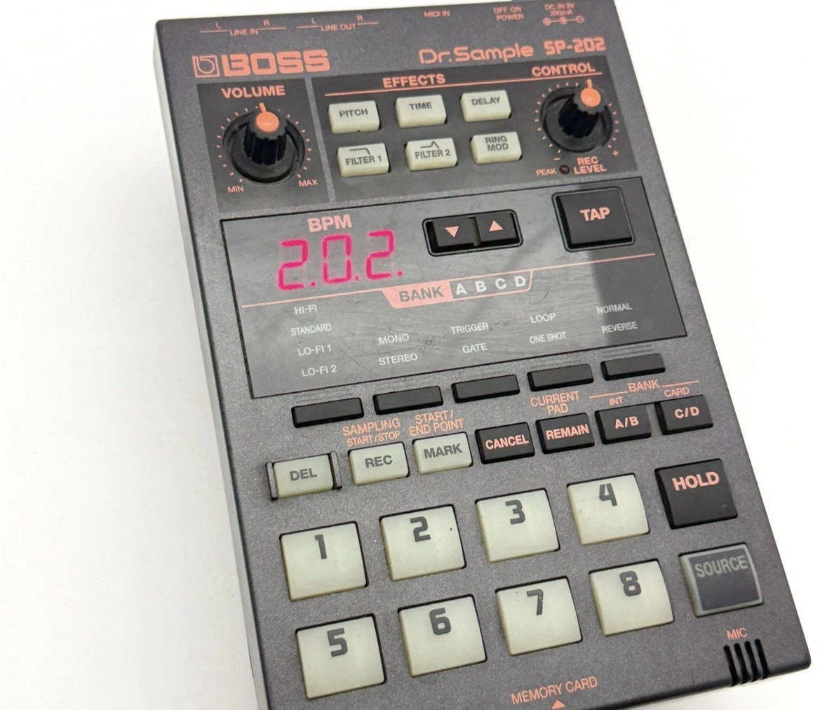 BOSS SP-202 sampler & smart media card :)