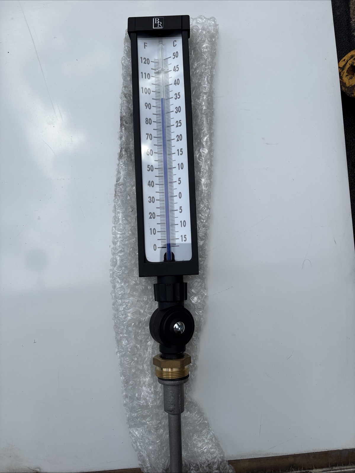 New  9” BLUE RIBBON Industrial Pipe Thermometer 3.5” stem BR9A35-240