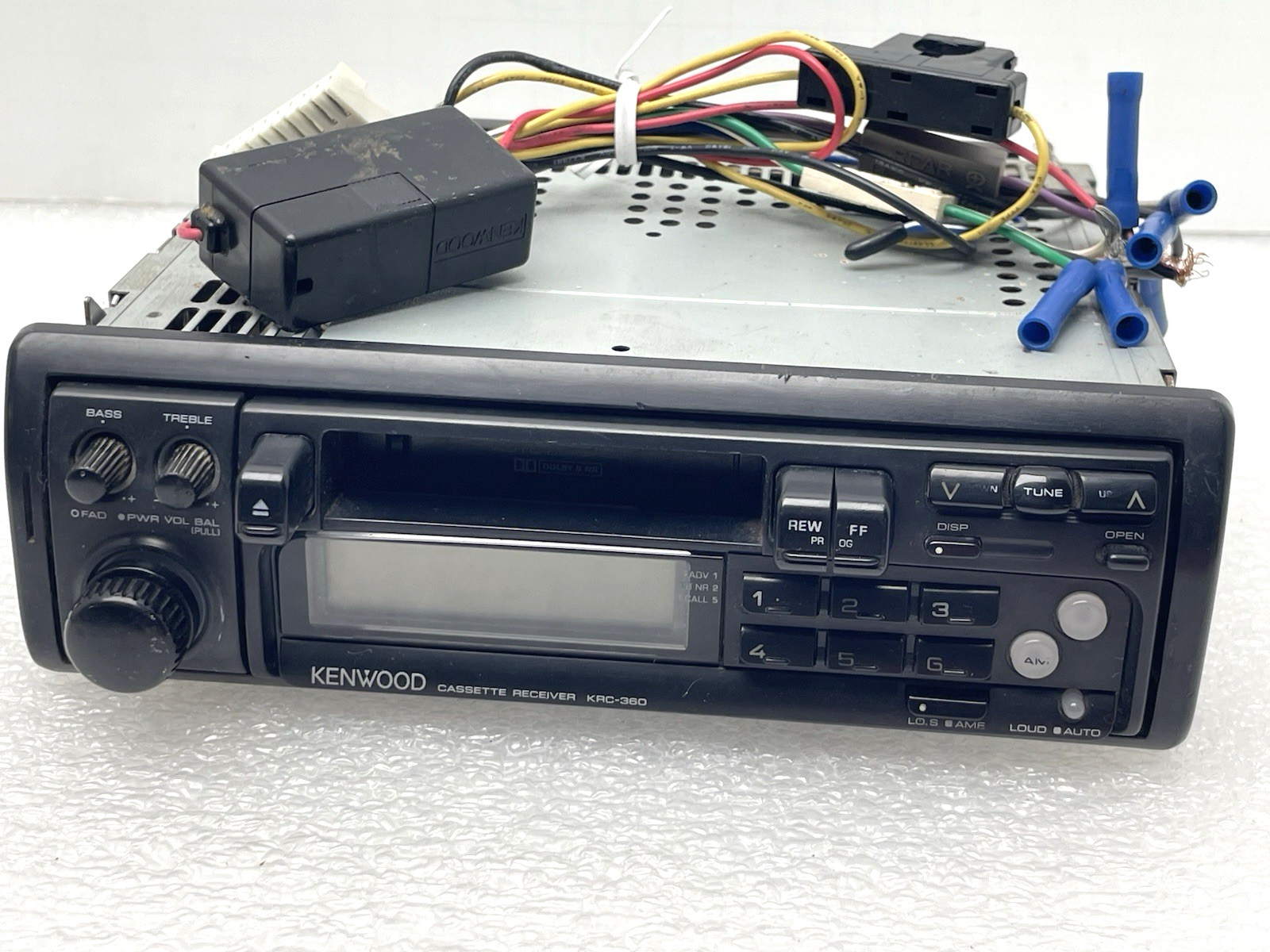 VINTAGE KENWOOD KRC-360 CASSETTE RECEIVER FOR PARTS OR REPAIR ONLY