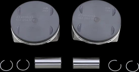Drag Piston Kit 4.08in +.010 Big Bore 10.5:1 for Harley Breakout 107 18-20