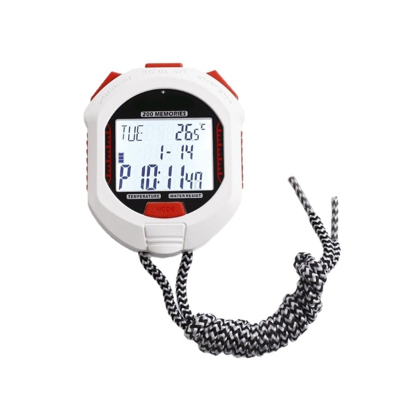 Professional Handheld Digital Stopwatch Timer Electronic Chronograph Stop Watch