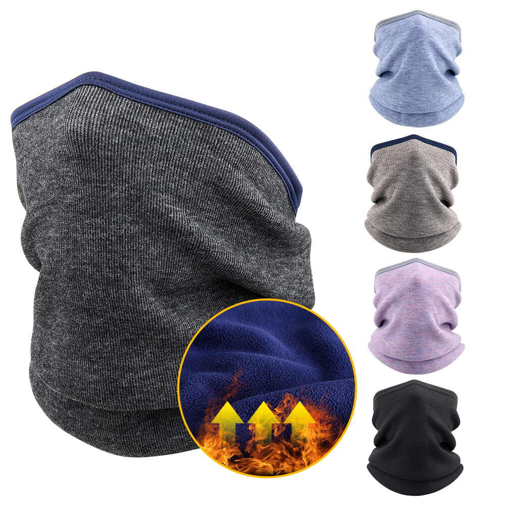 Winter Windproof Fleece Neck Warmer Neck Gaiter Ski Bandana Scarf for Men Women