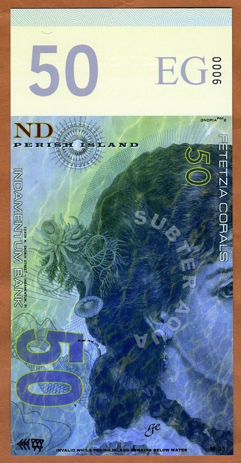 Perish Island, 50 Corals, 2015, private Issue, UNC POLYMER