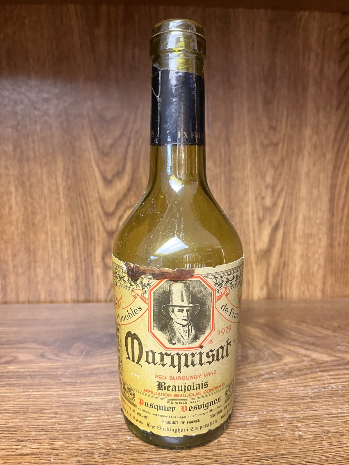 1979 Marquisat Beaujolais french wine bottle