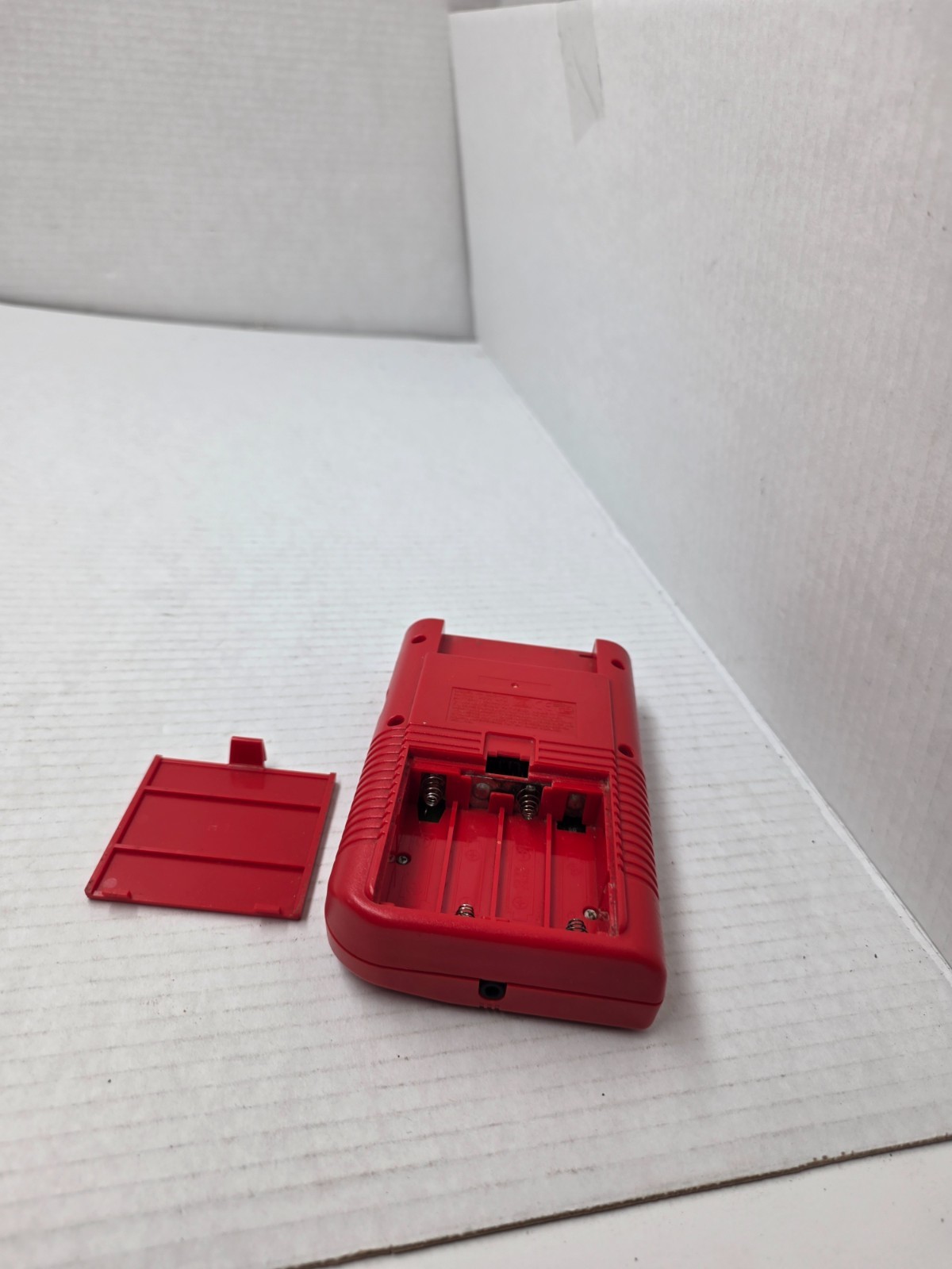 RED Gameboy Original DMG-01 Console Tested and Working Good #B16