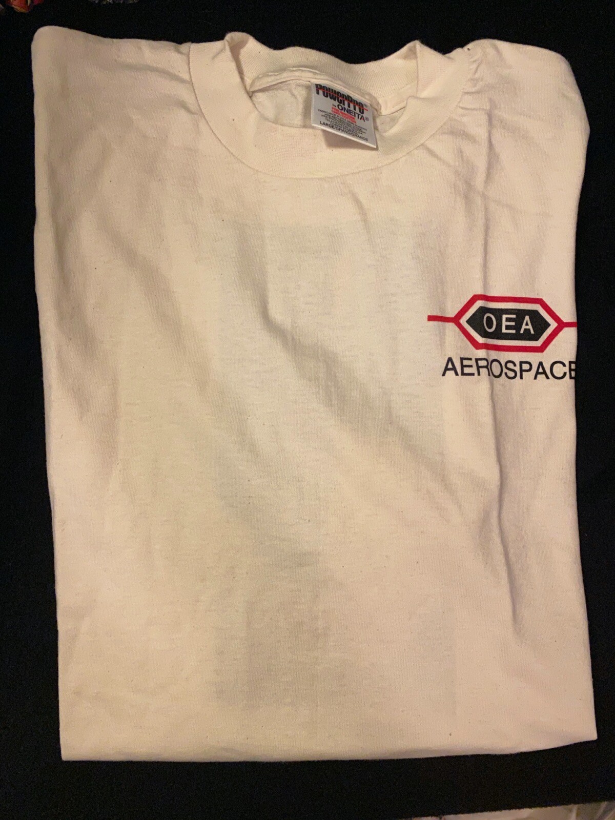 Vtg OEA Aerospace T Shirt Teamwork To Move Mountains Technology to Reach Stars