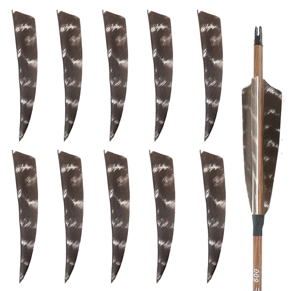 4/5" Archery Turkey Real Feather Fletches Right/Left Wing Hunting Arrow DIY