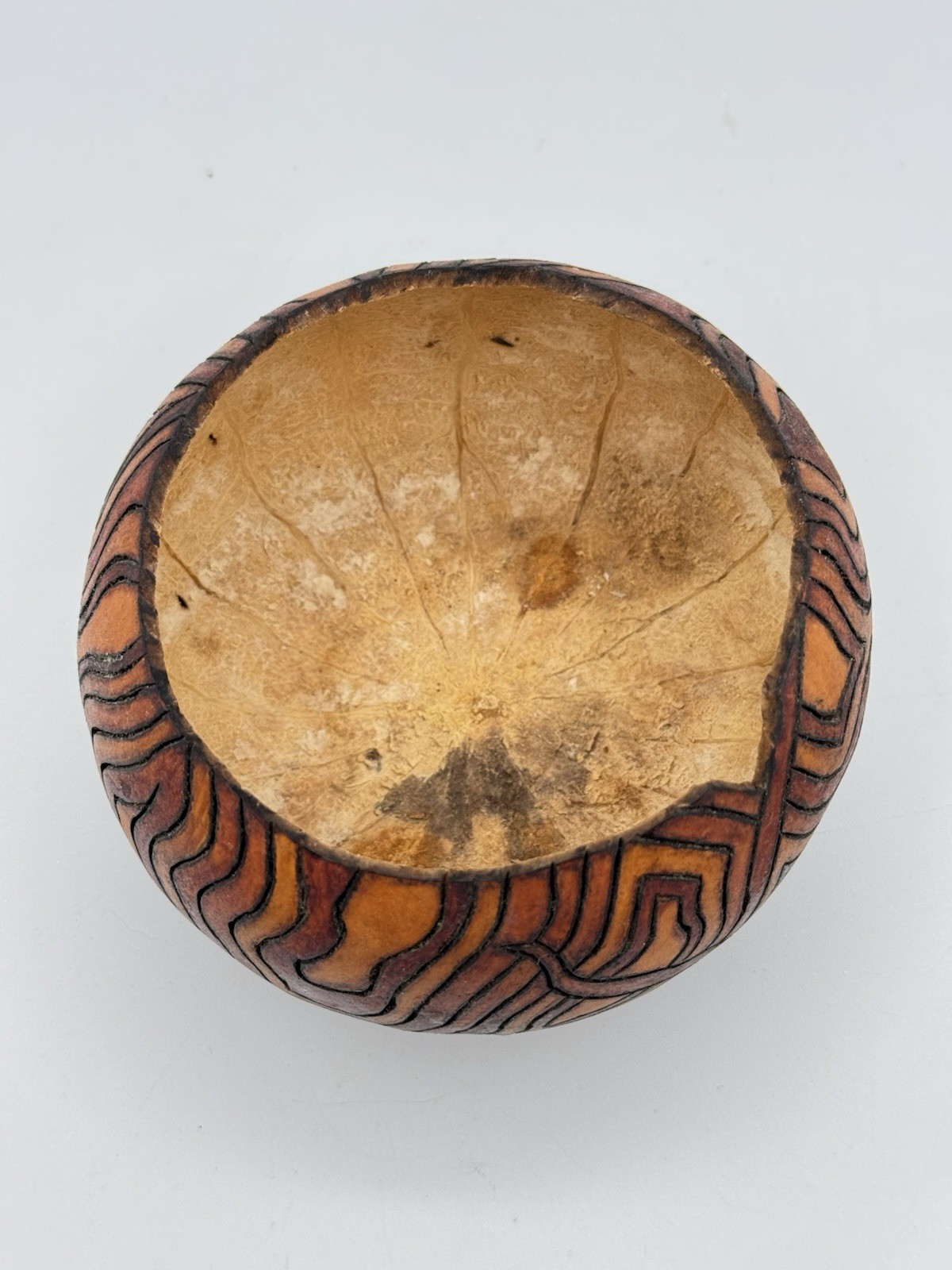 Gourd Art Box Pyrography Handcrafted Trinket Keepsake Art Shelf Sitter