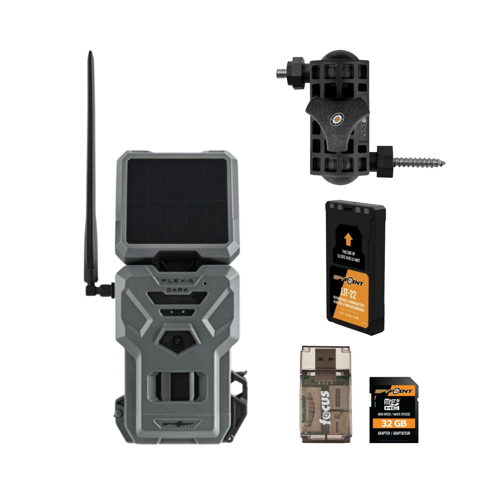 Spypoint Flex S Dark Solar Cellular Trail Camera Dual SIM Hunting