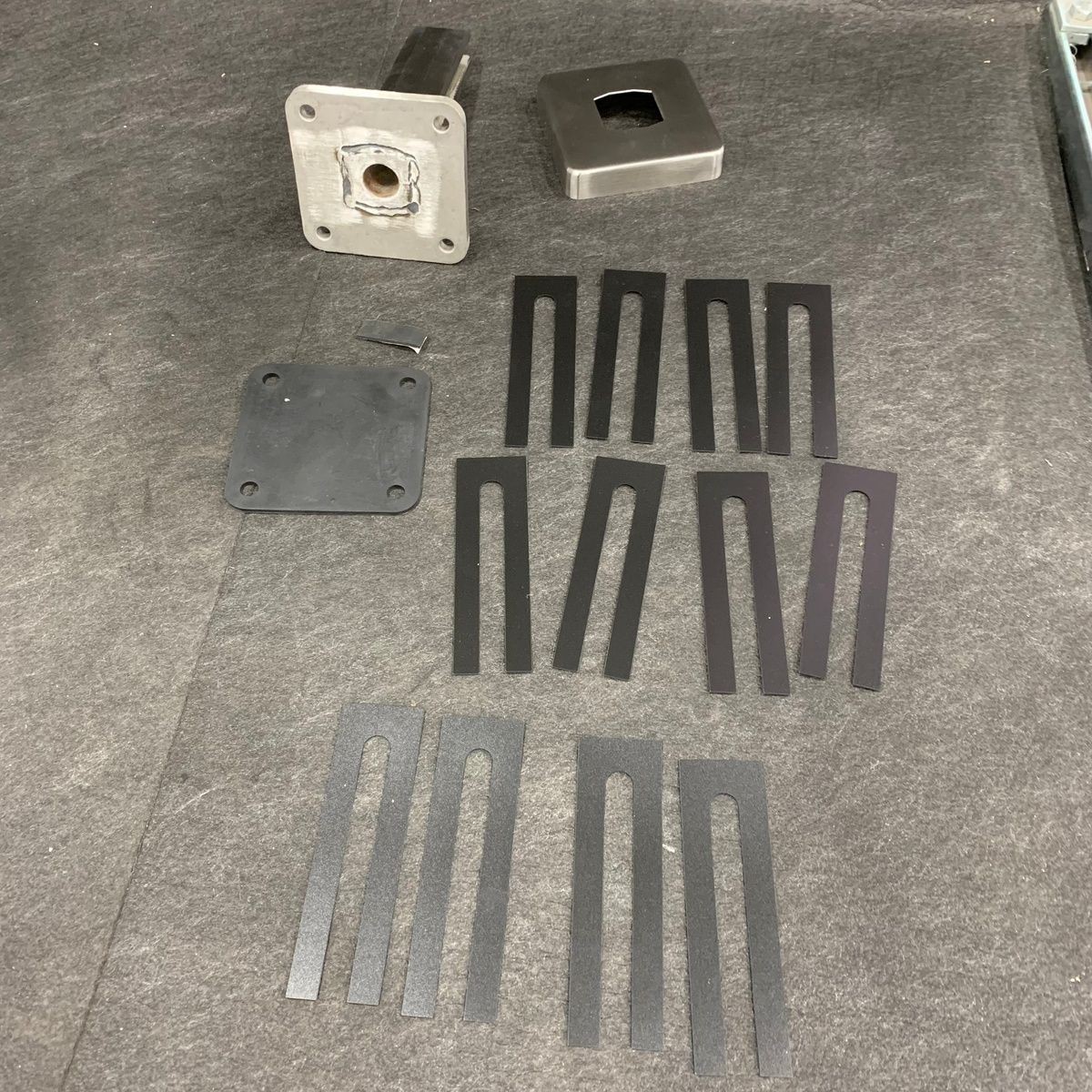 CRL Beveled Surface Mount Frameless Windscreen Clamp In Brushed Stainless