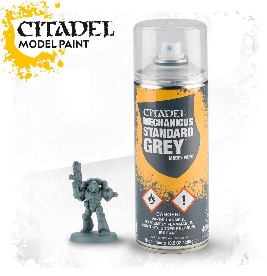 Spray - Mechanicus Standard Grey 400mL: Games Workshop Citadel Paint