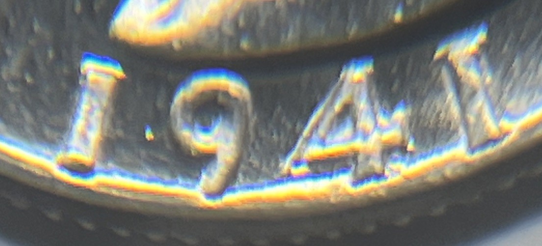 1941 4/4 Washington Quarter Date Errors 4 Over 4 Die Cracks Reverse Uncirculated