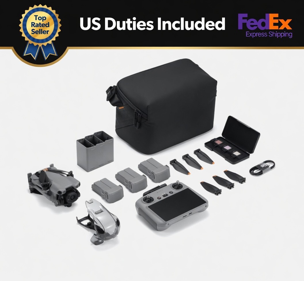 DJI Mini 5 Pro Fly More Combo RC2 Drone + 3 Batteries, (US Duty Included)