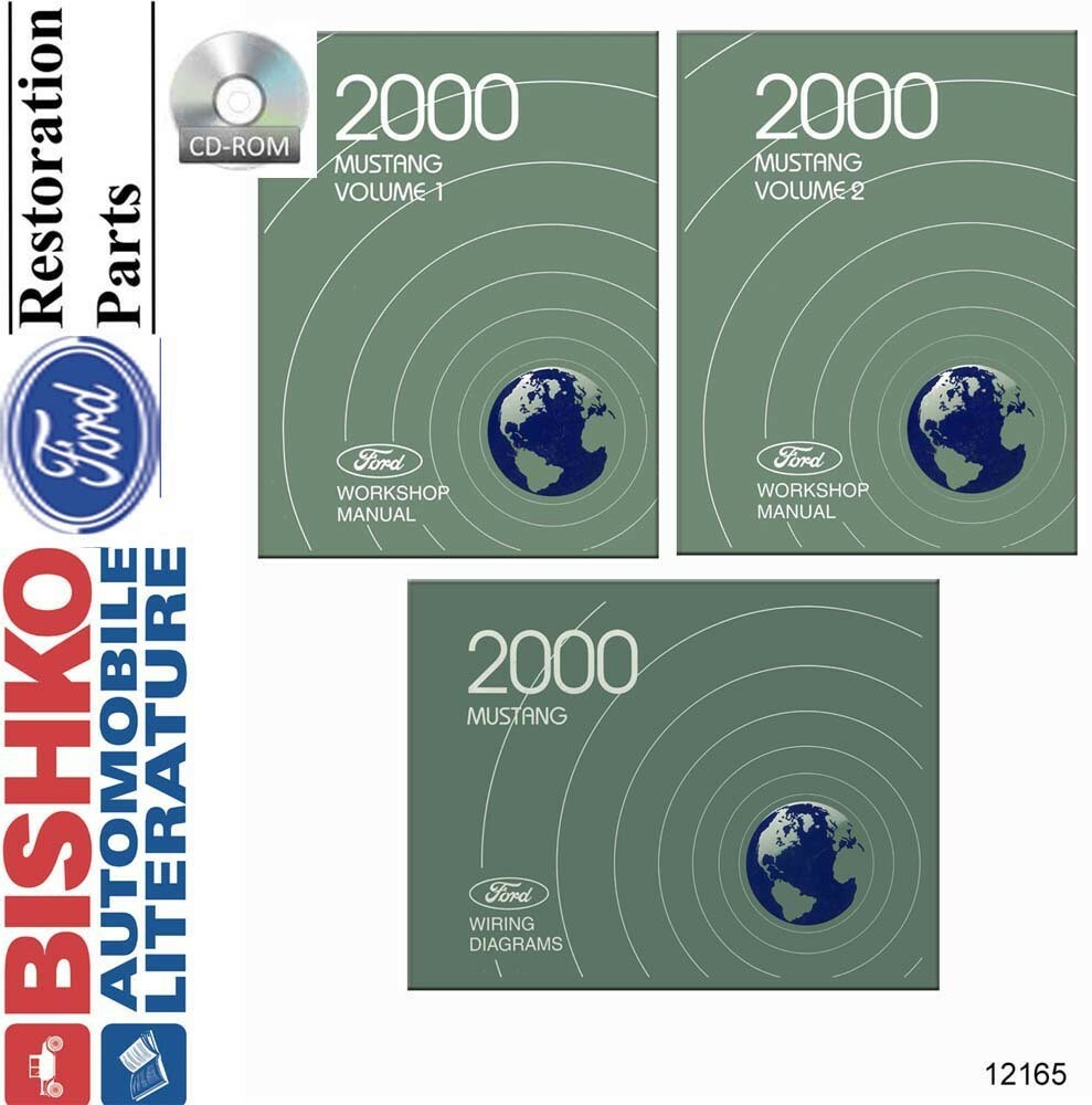 2000 Ford Mustang Factory Shop Service Manual CD