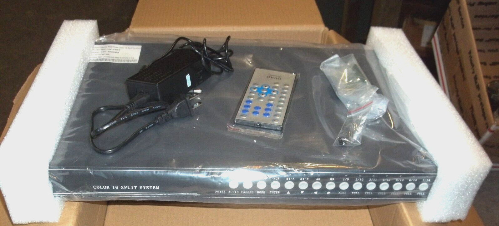 REAL TIME COLOR 16 SPLIT SYSTEM VM-16RT 12V-3000MA NTSC VM00020210522014 (888)
