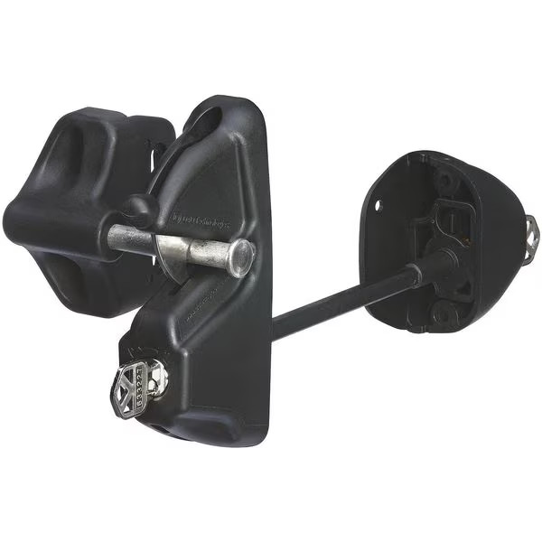 Lokklatch Security Gravity Gate Latch,1.5In. W,Blk LLD3KD Lokklatch LLD3KD