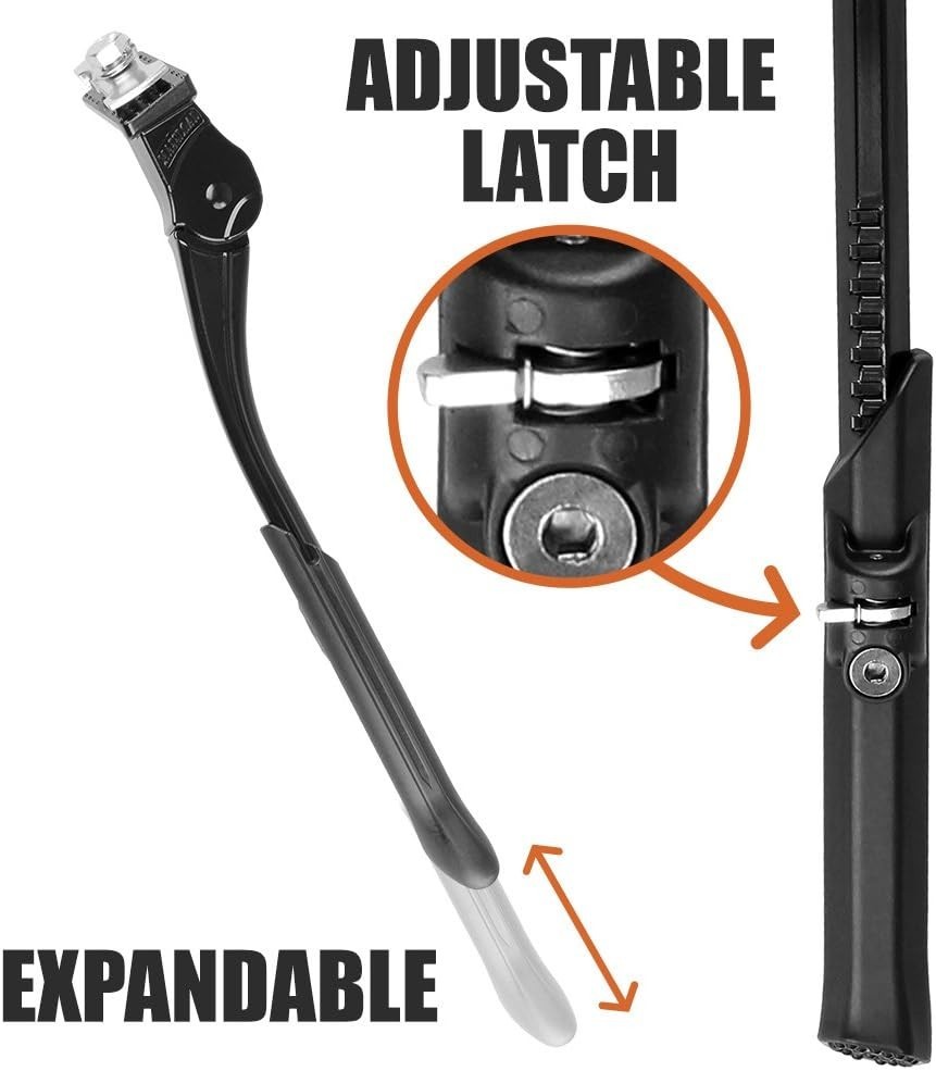Chromium Bicycle Kickstand Black 24-29-inch