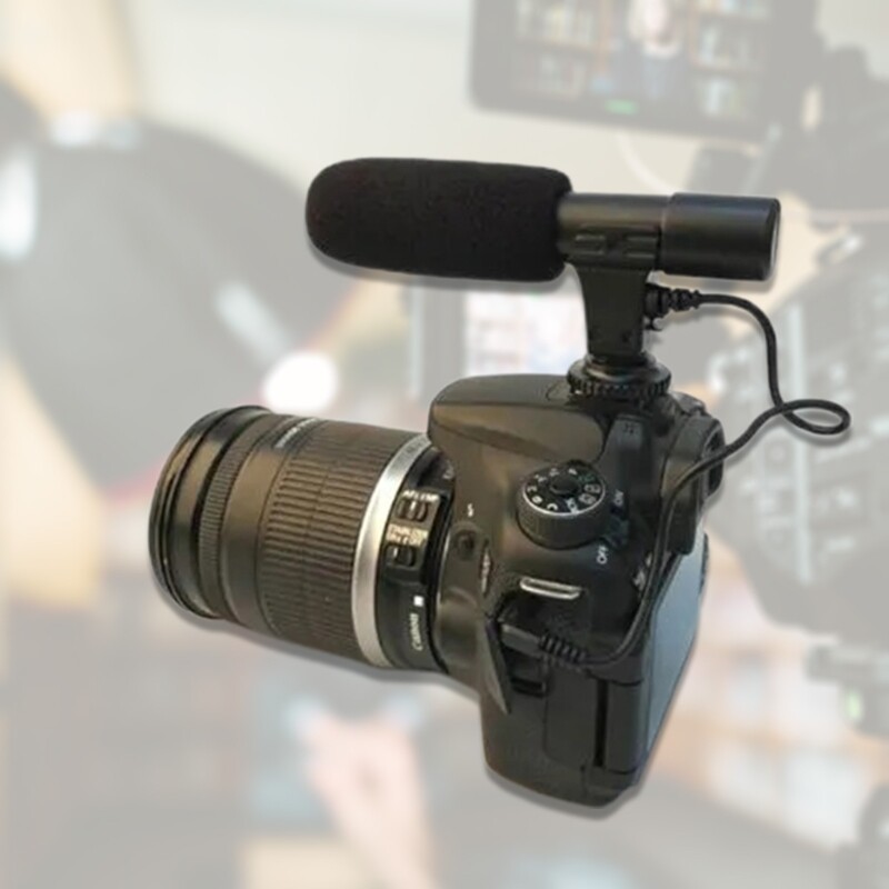 3.5mm Microphone External Stereo For Camcorders