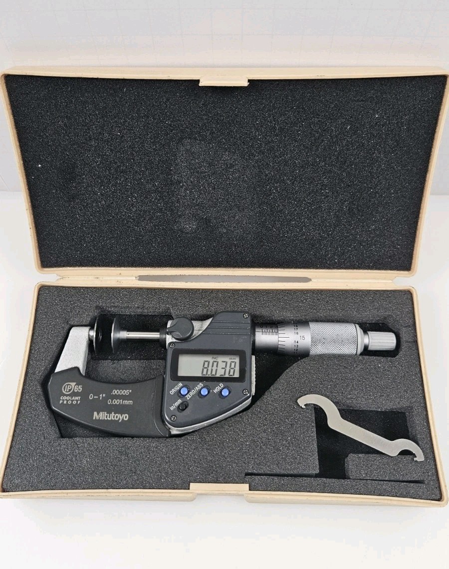 Mitutoyo 323-350 Digimatic Disc Micrometer 0-1"《Priced To Sell》U.S. Seller