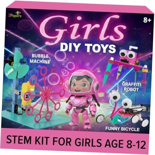 DIY Girls STEM Project, Kids Science Experiments Arts and Crafts Electric GIRLS