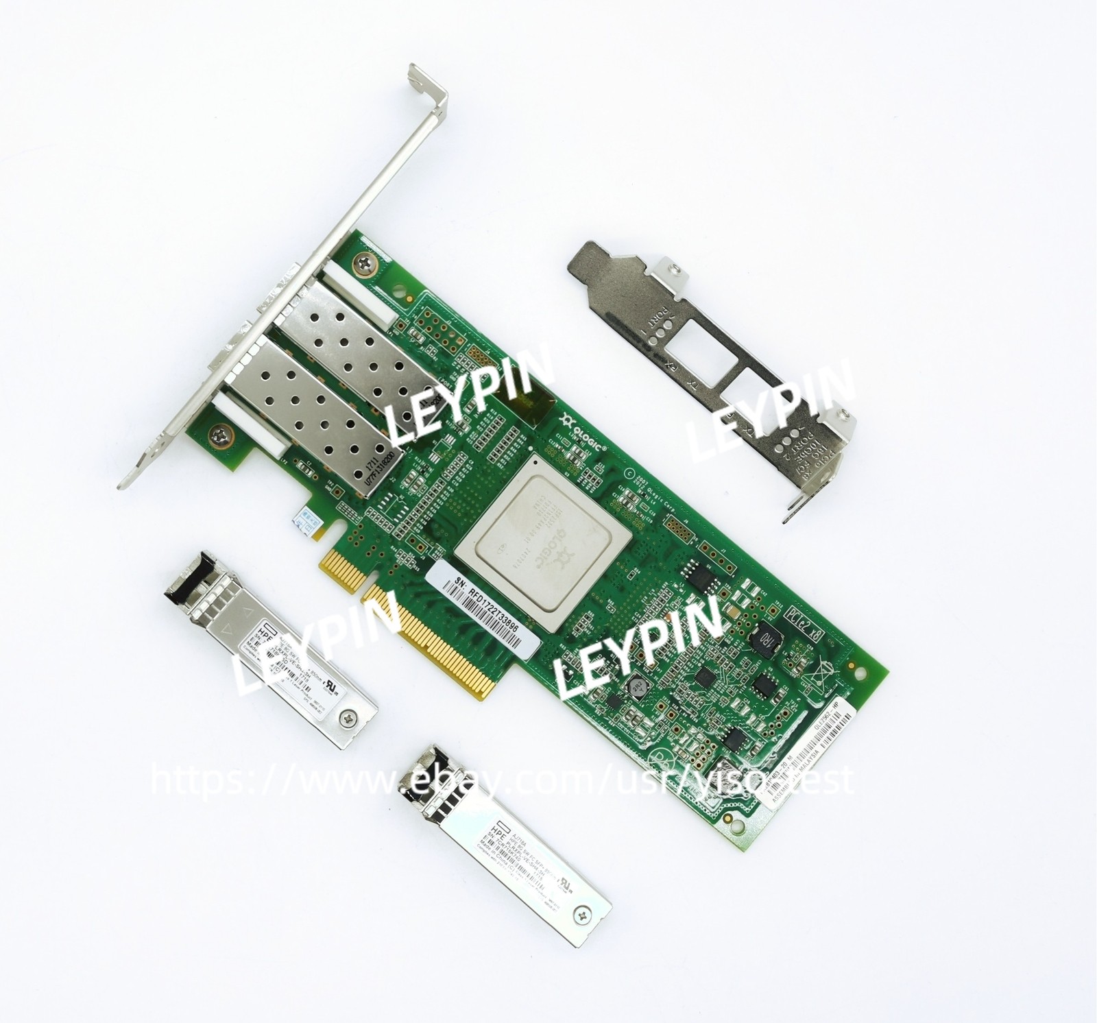 QLogic QLE2562 8Gb Dual Port Fibre Channel HBA w/ 8Gb SFP+ Modules
