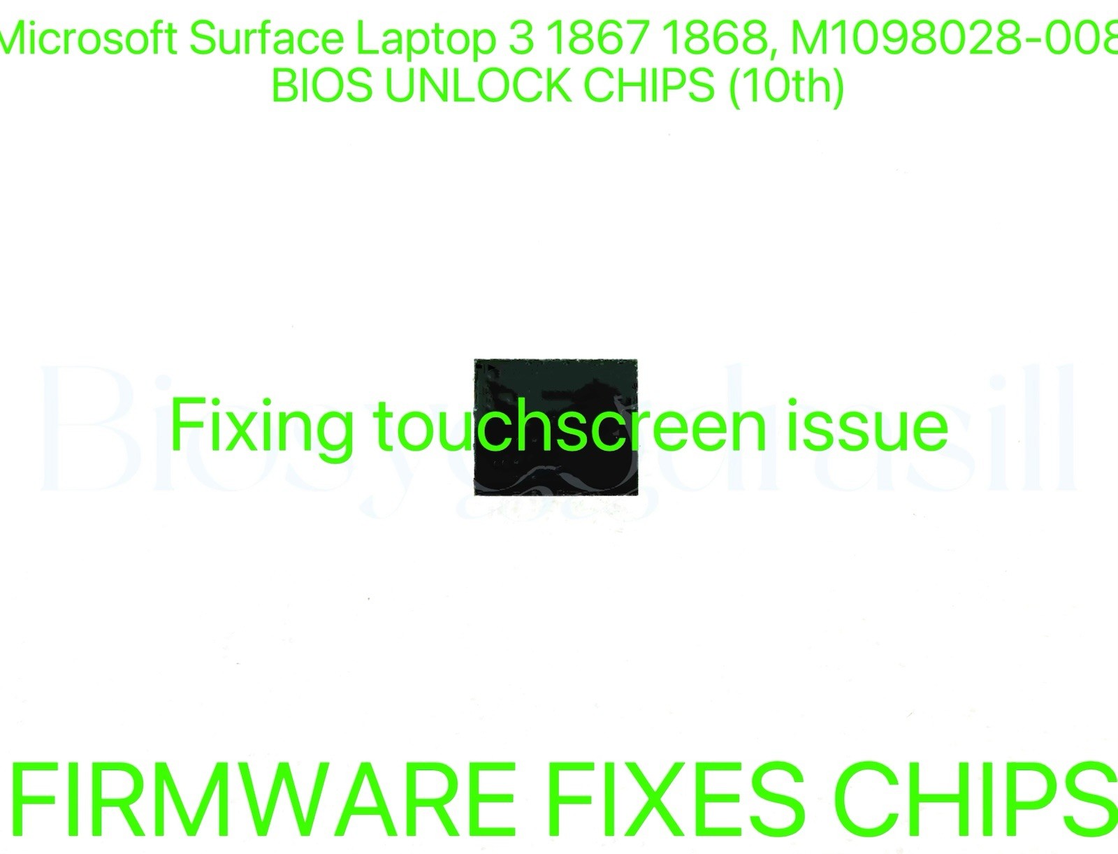 Microsoft Surface Laptop 3 1867 1868, NO PASSWORD BIOS CHIP M1098028 Touch Works