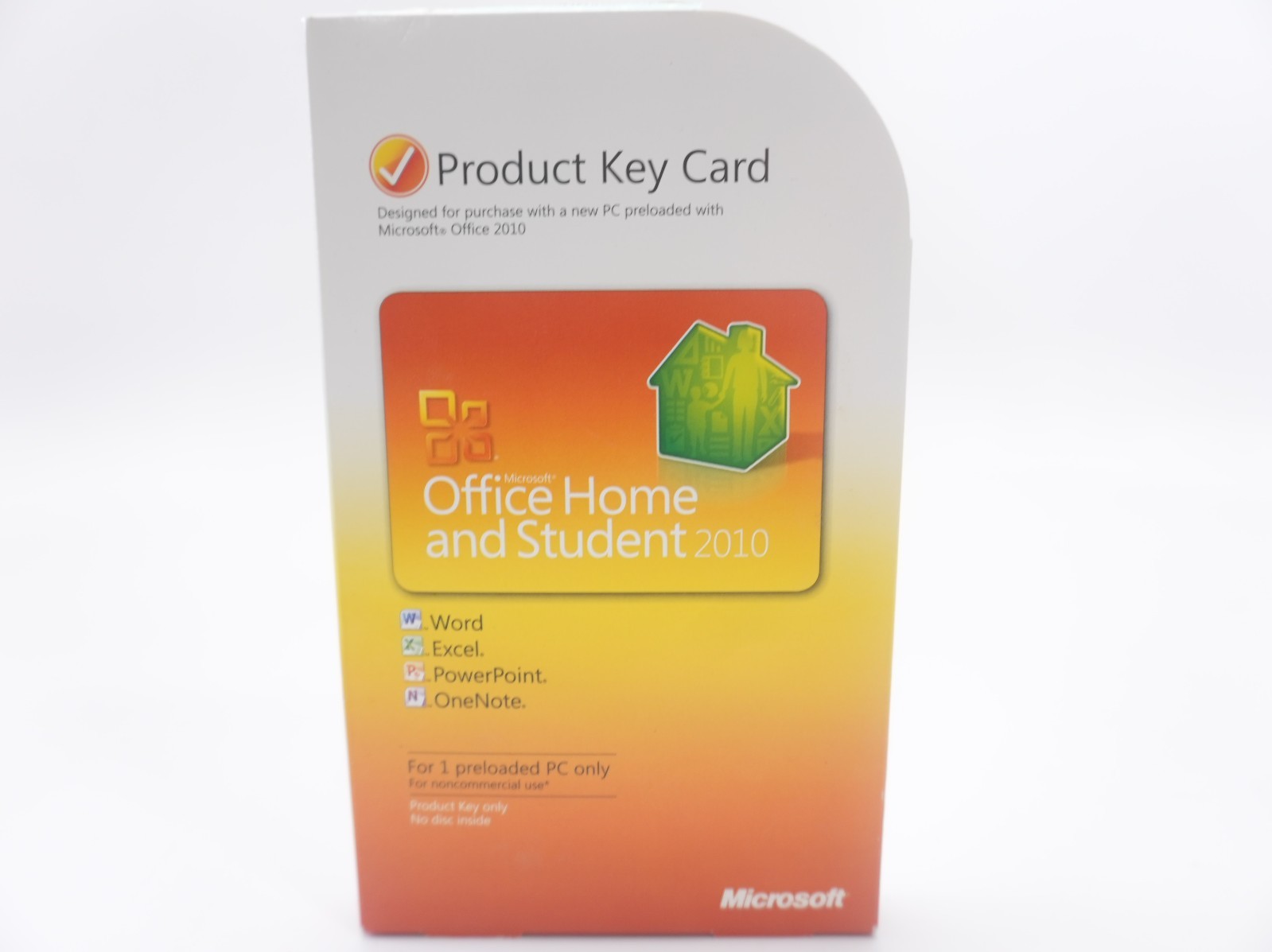 Microsoft Office 2010 Home & Student Retail Product Key Card Windows 1 PC New