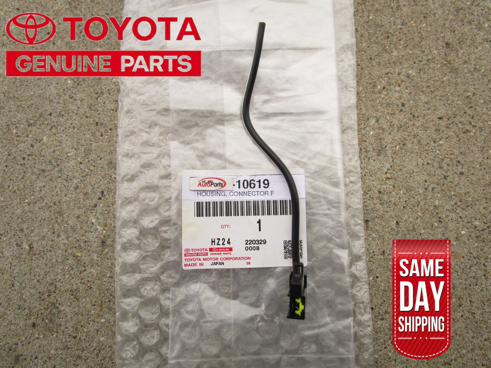 TOYOTA SCION LEXUS HORN 1 PIN PIGTAIL HOUSING WIRE CONNECTOR OEM BRAND NEW