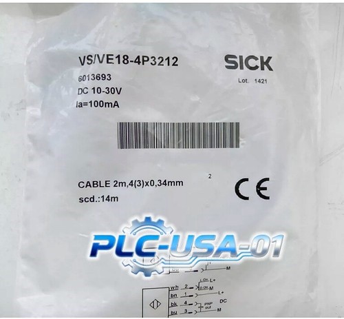 VS/VE18-4P3212 1PCS Brand New SICK VS/VE18-4P3212 Photoelectric Switch Sensor