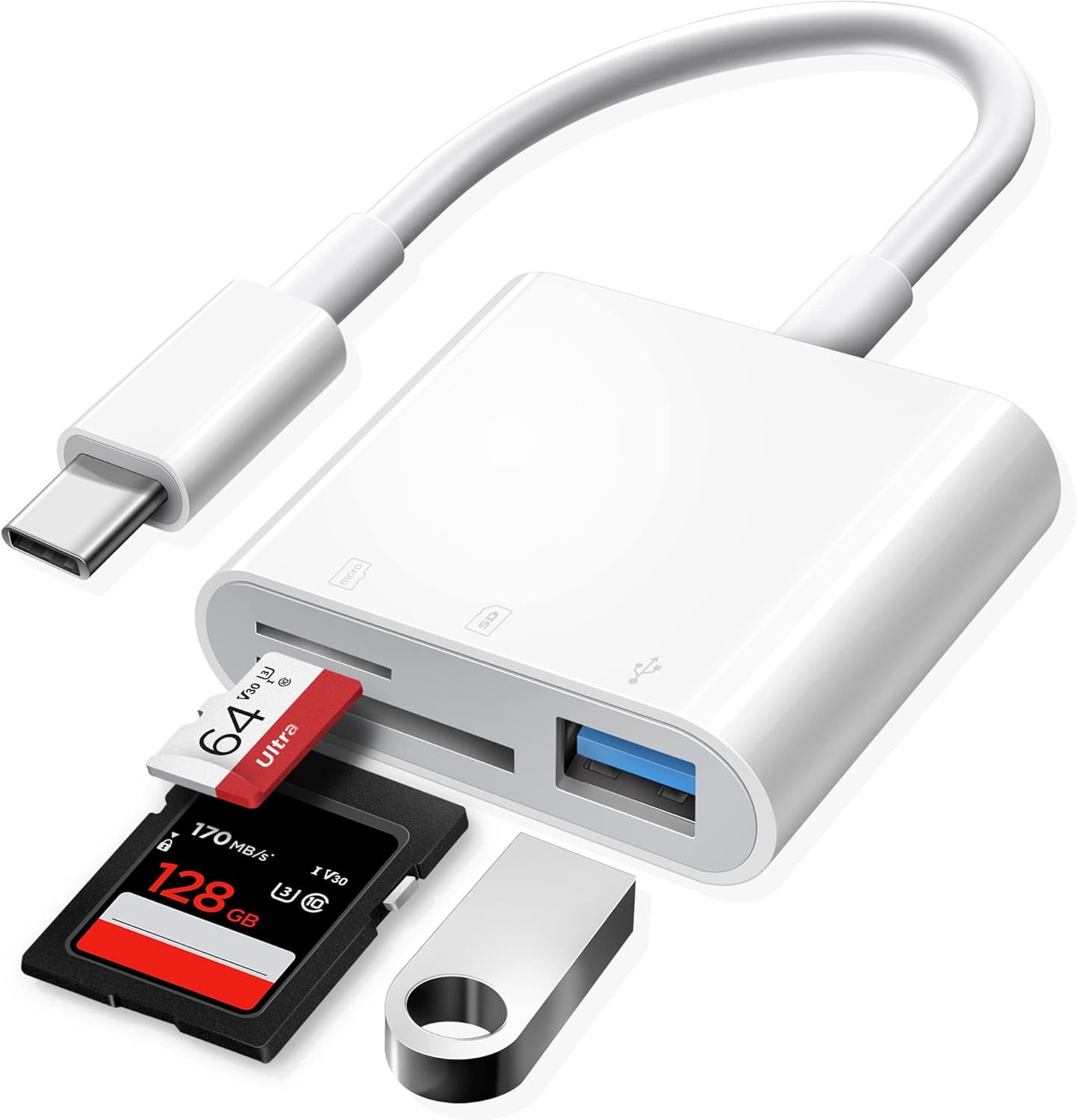 USB C SD Card Reader,  USB C to SD Card for Iphone 15 16/Ipad/Mac/Laptop, Usb-C/