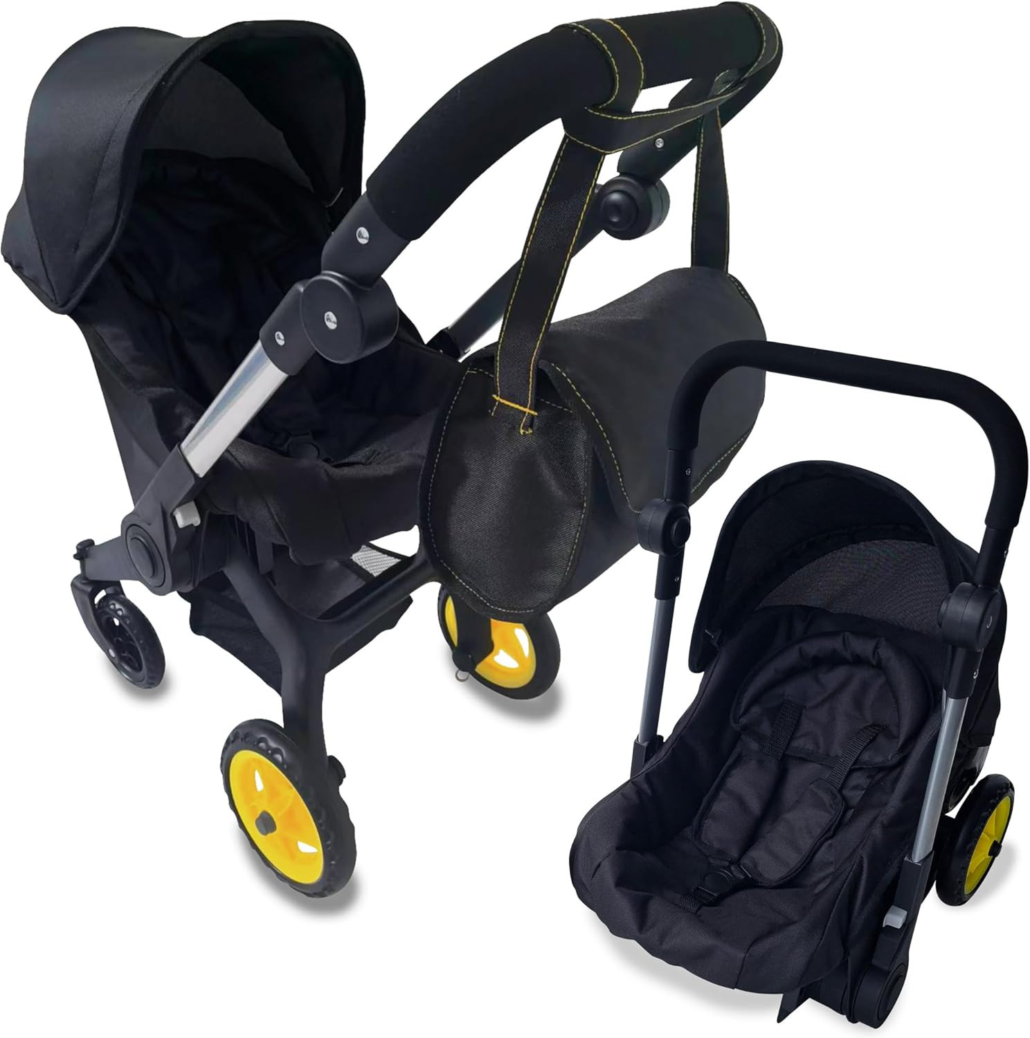 Baby Doll Car Seat Stroller Combo – Convertible 2 in 1 Doll Stroller and Car Sea
