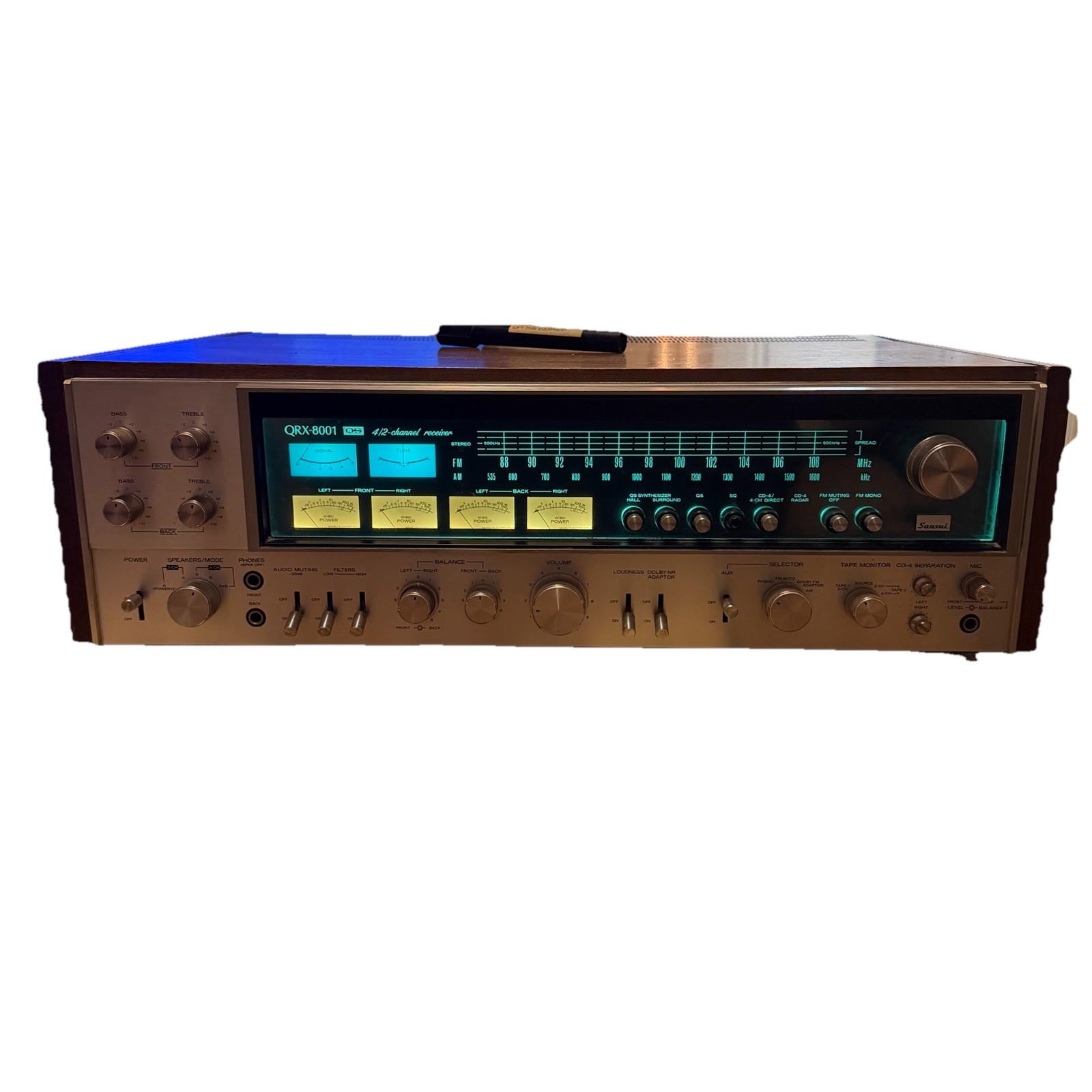 Sansui QRX-8001 Quadraphonic 4-Channel Receiver AS-IS PARTS OR REPAIR