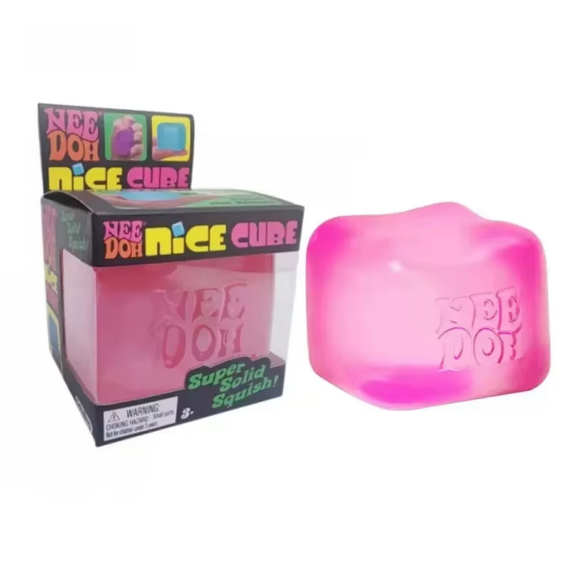 NeeDoh Nice Cube Squishy Stress Toy Soft Sensory Fidget Anxiety Relief