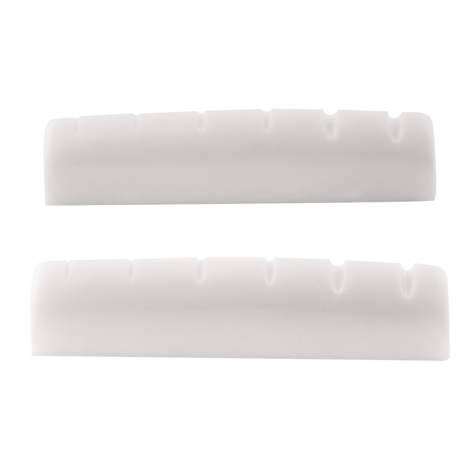 Musiclily Pro 2Pcs White Slotted 43mm Nuts Flat For 6 String Les Paul LP Guitar