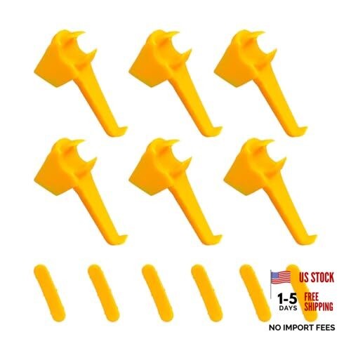 6 Sets Car Tire Changer Plastic Insert, Wheel Rim Edge Protector Tool for