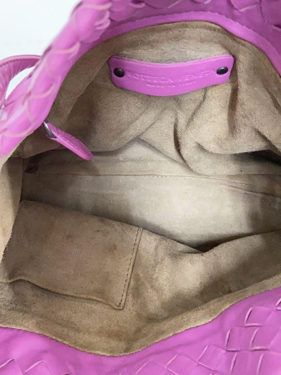 BOTTEGA VENETA Handbag leather Purple Used