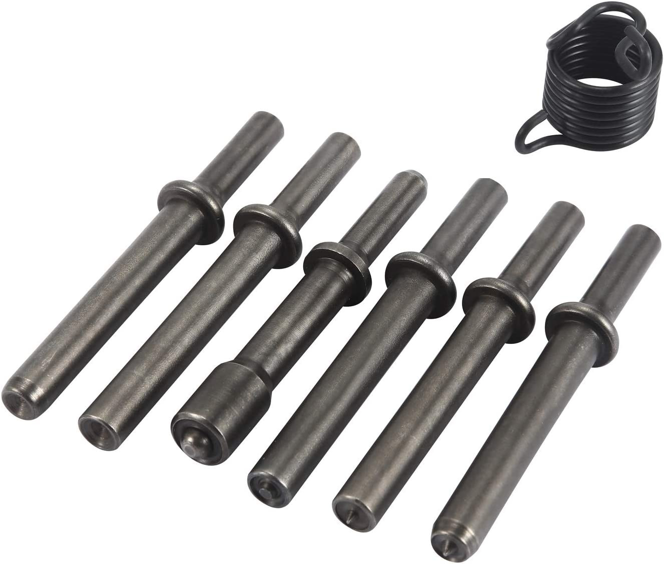 7 Pcs Great Heavy Duty Smoothing Pneumatic Air Rivet Hammer Tools Kit