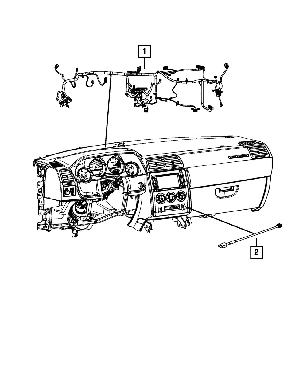 Genuine Mopar Instrument Panel Wiring 68156554AC