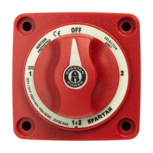 300A Battery Combiner and Selector Switch 4 300A Selector 4 Position Red