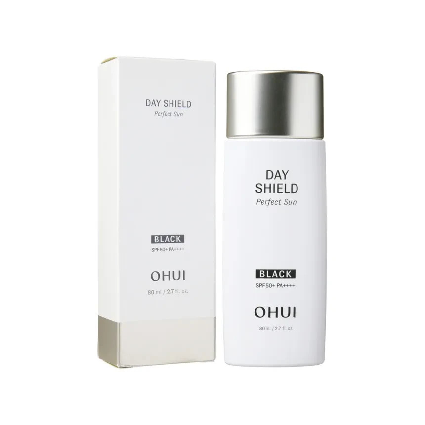 O HUI Day Shield Perfect Sun Black 80ml SPF50+ PA++++ Volume Up Cream K-Beauty