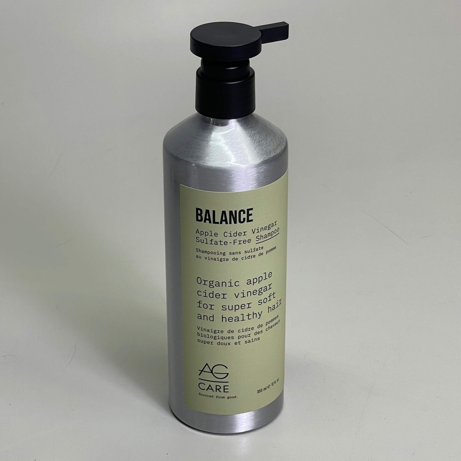 AG CARE Balance Shampoo Apple Cider Vinegar Sulfate-Free 12 fl oz 100094