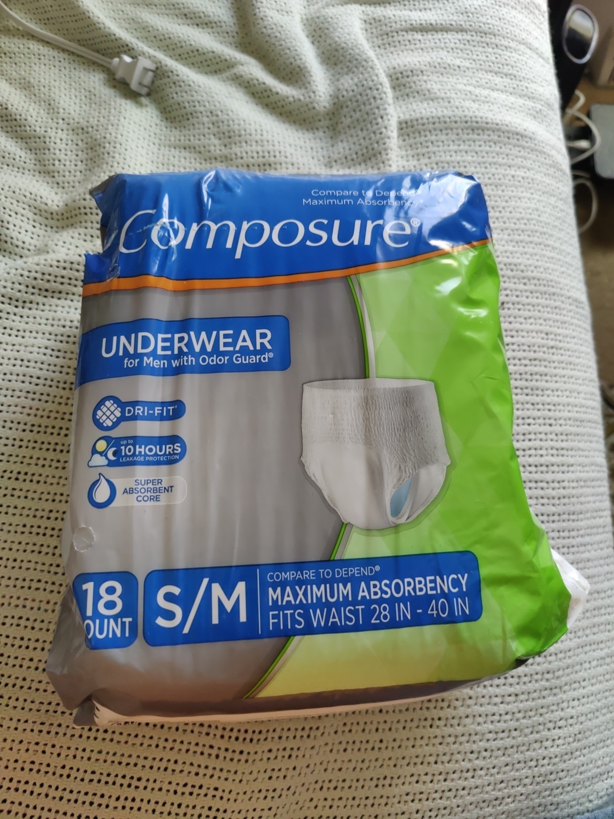 Composure Underwear For Men Size Small Medium 18 Count